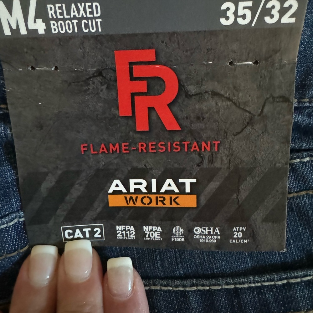 Ariat Blue Relaxed Fit Jeans Flame-Resistant